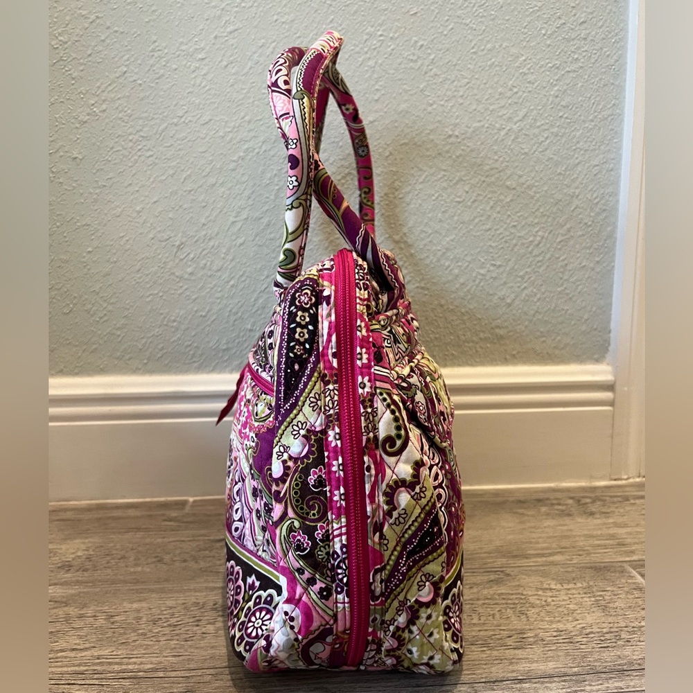 Vera Bradley Bowler Shoulder Bag in Very Berry Paisley - Picture 6 of 6